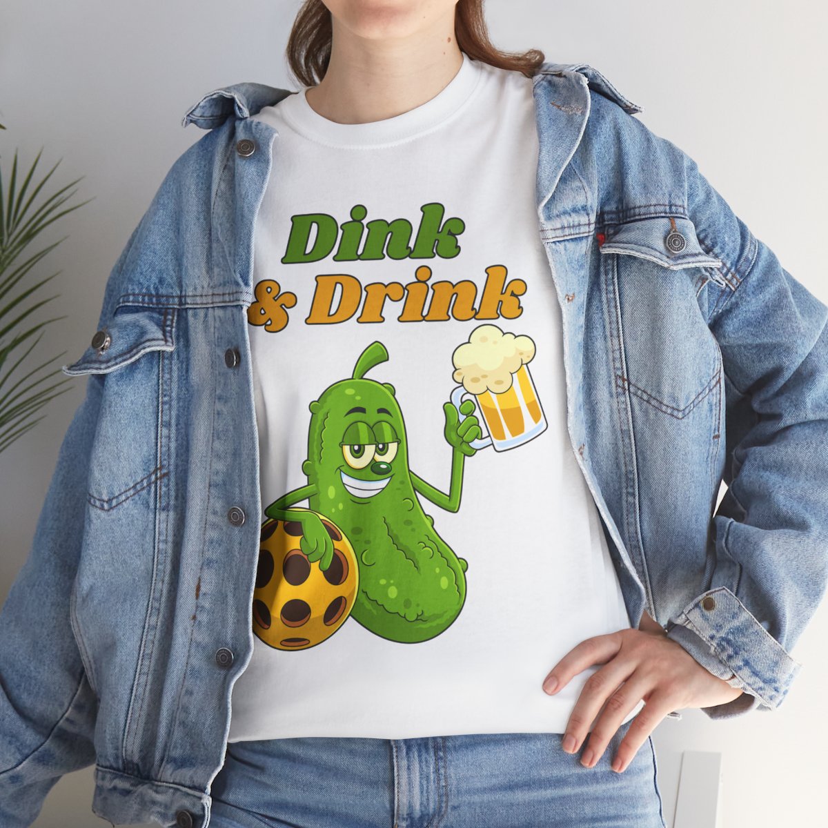 DINK & DRINK - Pickleball (Basic Tee)