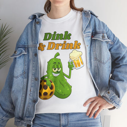 DINK & DRINK - Pickleball (Basic Tee)
