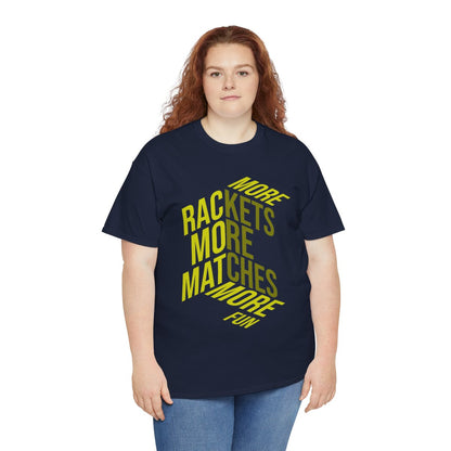 MORE RACKETS - Tennis Basic Tee