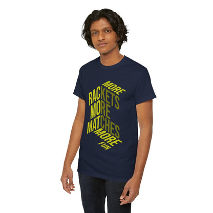 MORE RACKETS - Tennis Basic Tee