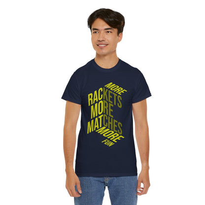MORE RACKETS - Tennis Basic Tee