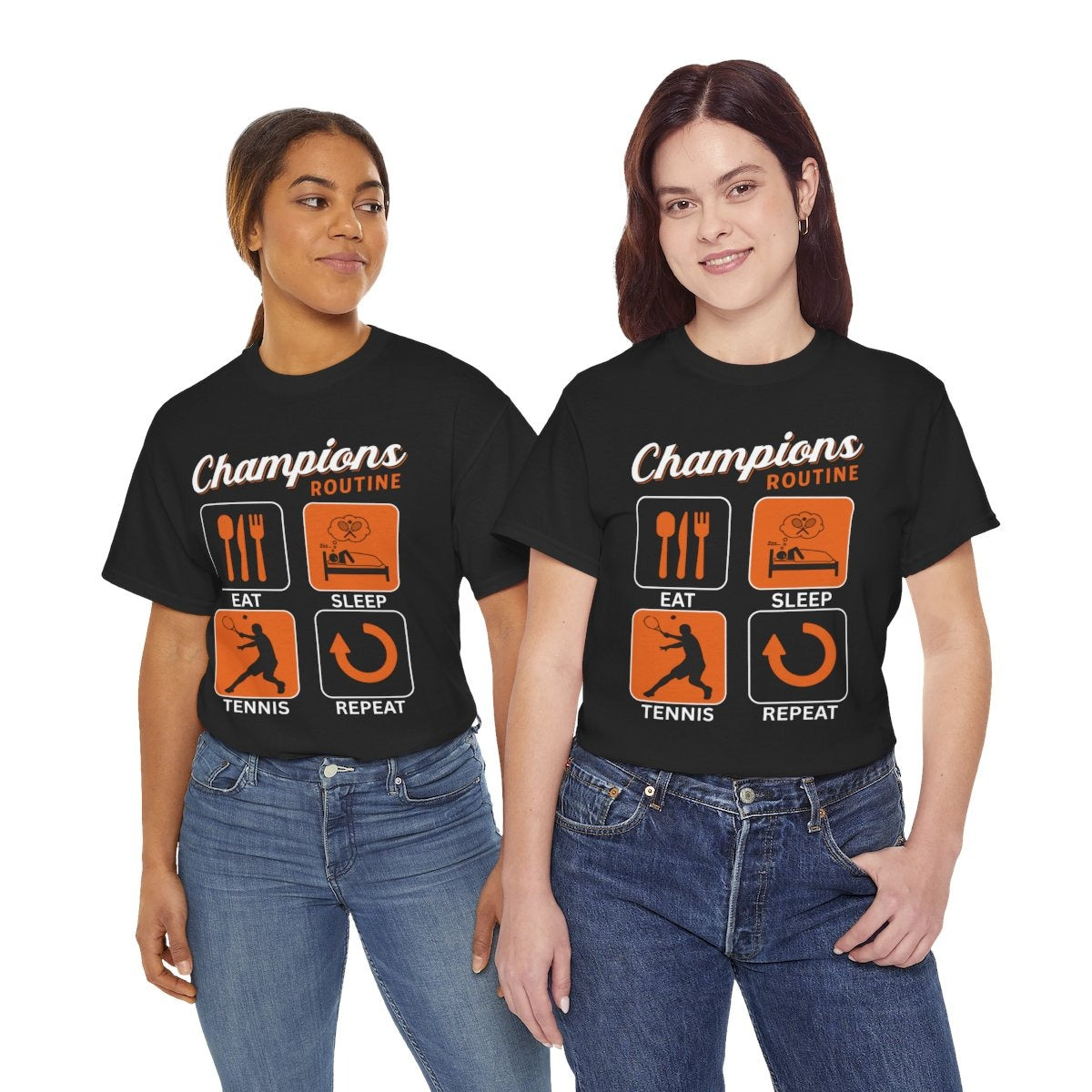 CHAMPIONS ROUTINE - Tennis Basic Tee