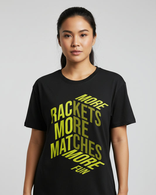MORE RACKETS - Tennis Basic Tee
