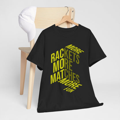 MORE RACKETS - Tennis Basic Tee