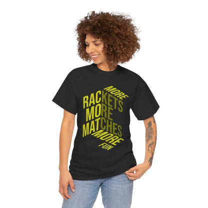 MORE RACKETS - Tennis Basic Tee