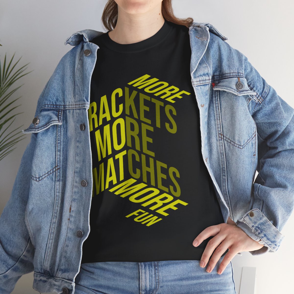 MORE RACKETS - Tennis Basic Tee