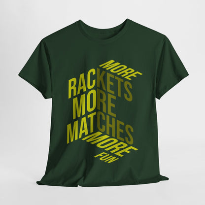 MORE RACKETS - Tennis Basic Tee