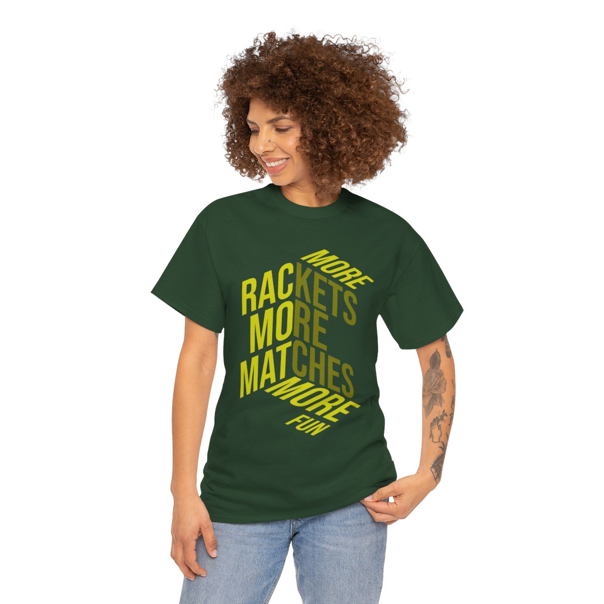 MORE RACKETS - Tennis Basic Tee