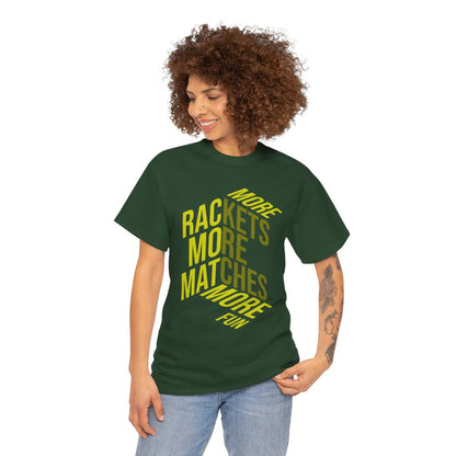 MORE RACKETS - Tennis Basic Tee
