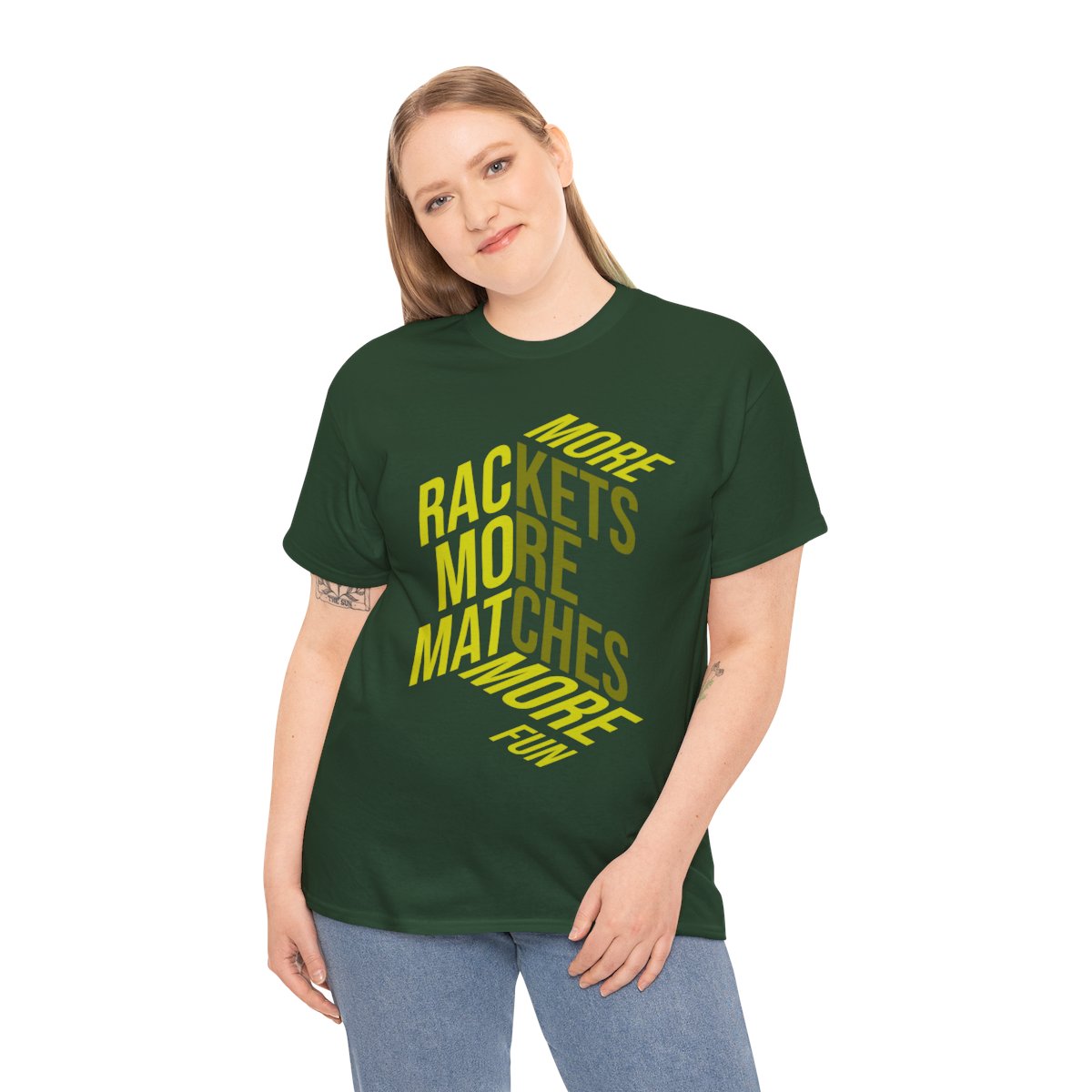 MORE RACKETS - Tennis Basic Tee