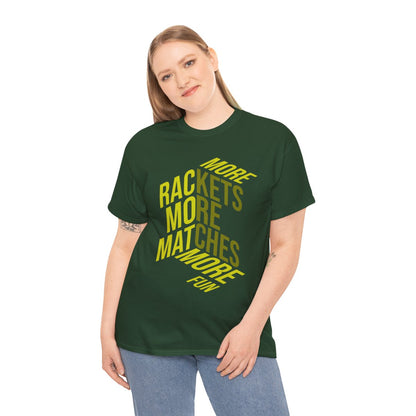 MORE RACKETS - Tennis Basic Tee