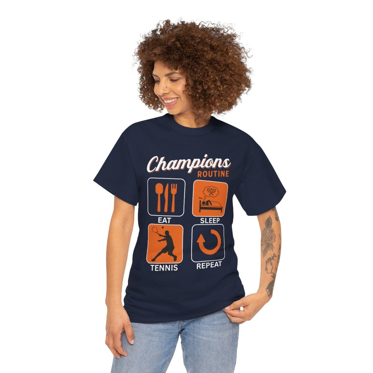 CHAMPIONS ROUTINE - Tennis Basic Tee