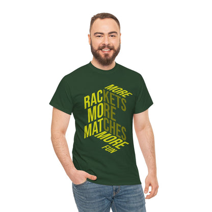 MORE RACKETS - Tennis Basic Tee