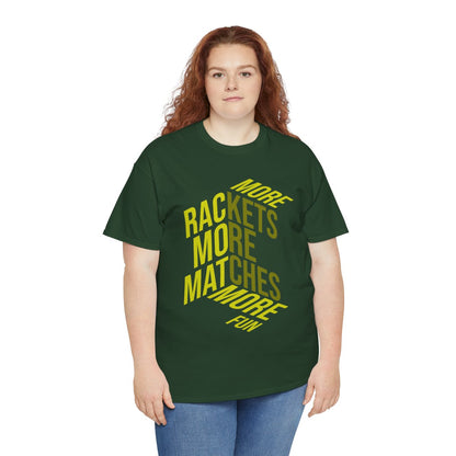 MORE RACKETS - Tennis Basic Tee