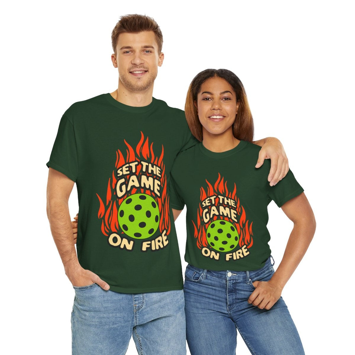ON FIRE - Pickleball (Basic Tee)