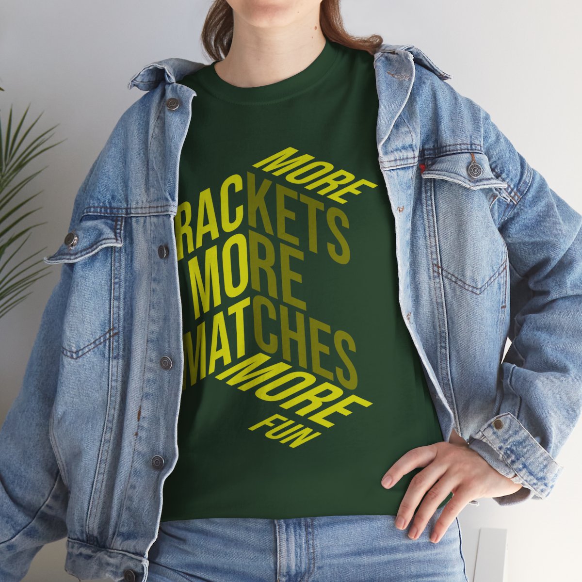 MORE RACKETS - Tennis Basic Tee