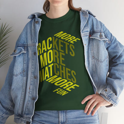 MORE RACKETS - Tennis Basic Tee