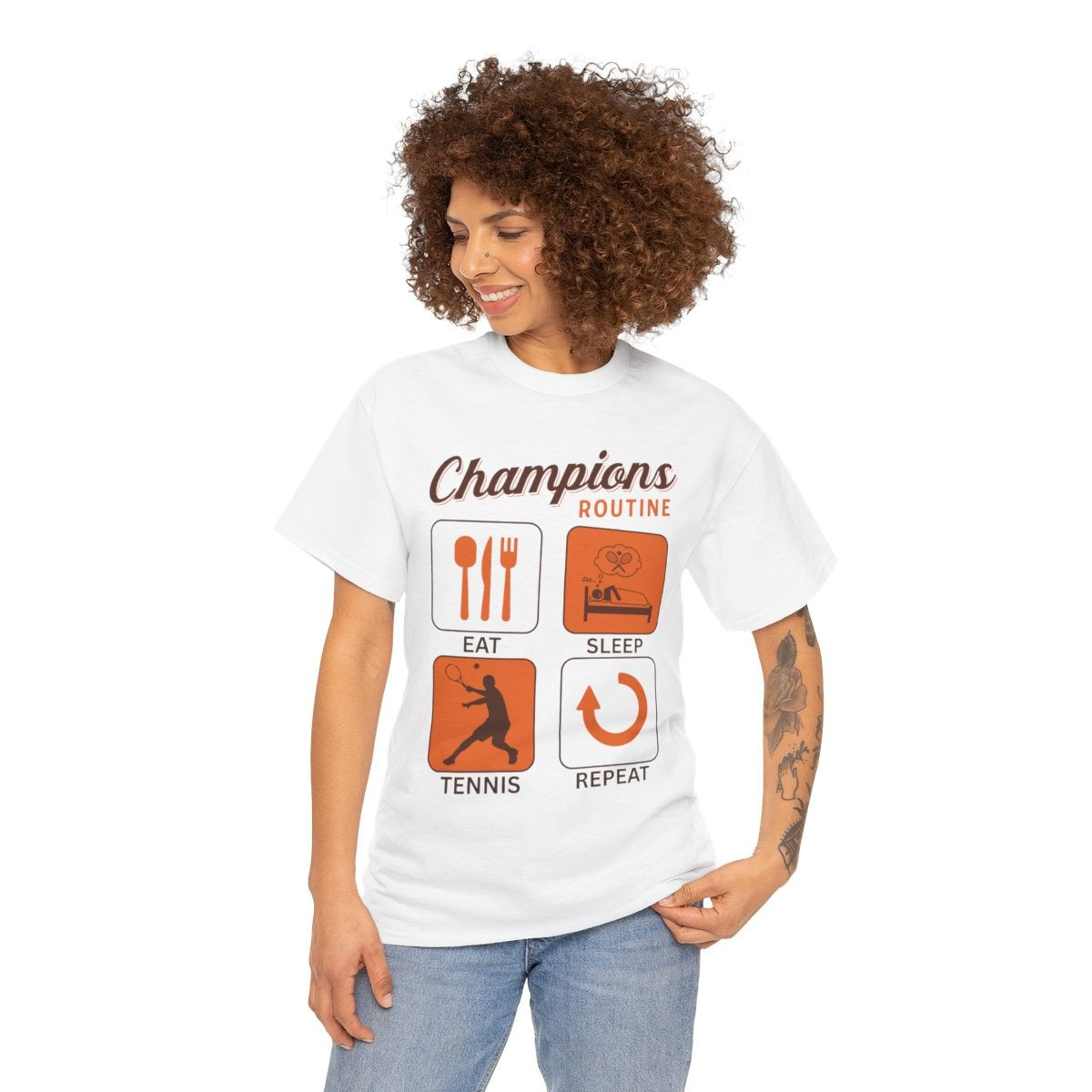 CHAMPIONS ROUTINE - Tennis Basic Tee