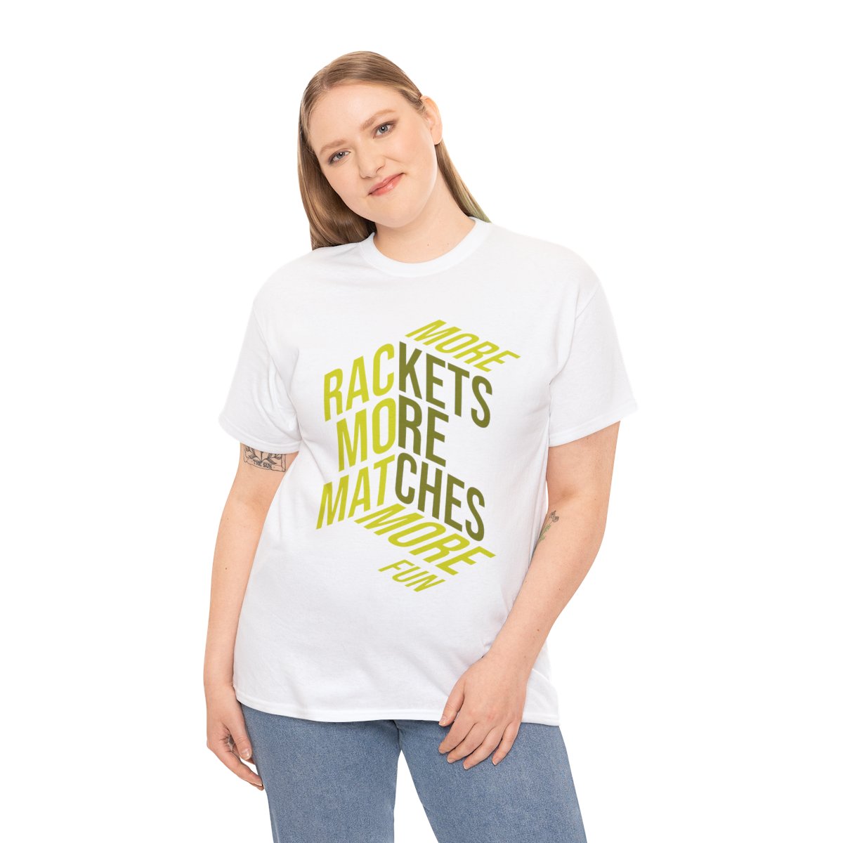 MORE RACKETS - Tennis Basic Tee