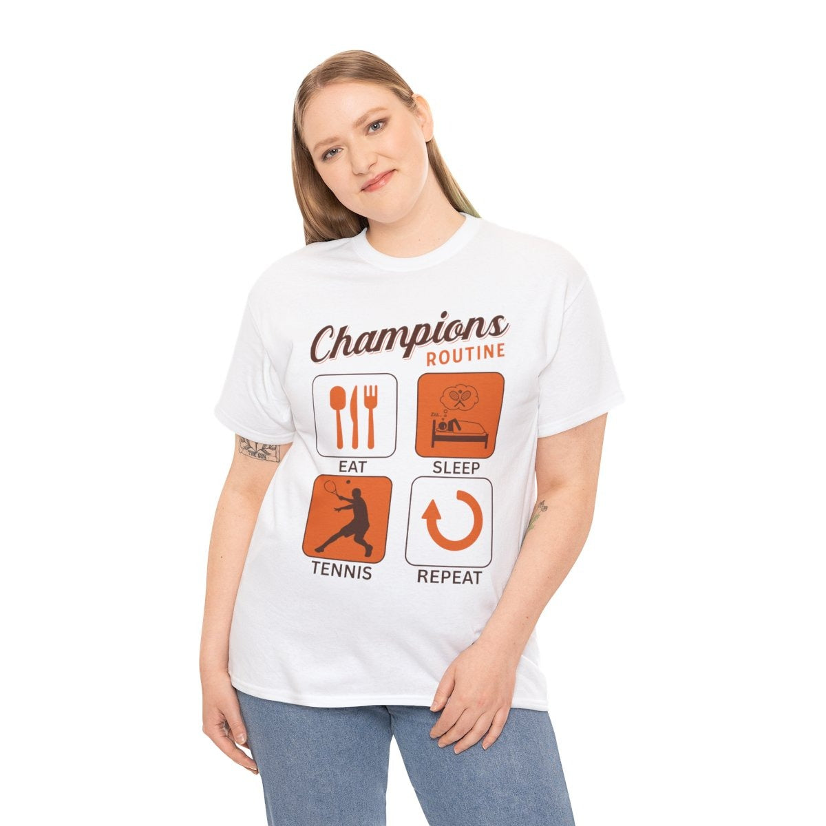 CHAMPIONS ROUTINE - Tennis Basic Tee