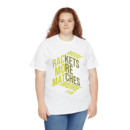 MORE RACKETS - Tennis Basic Tee