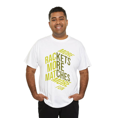 MORE RACKETS - Tennis Basic Tee