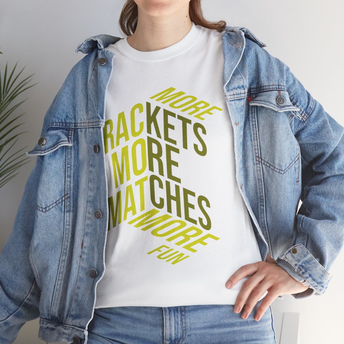 MORE RACKETS - Tennis Basic Tee