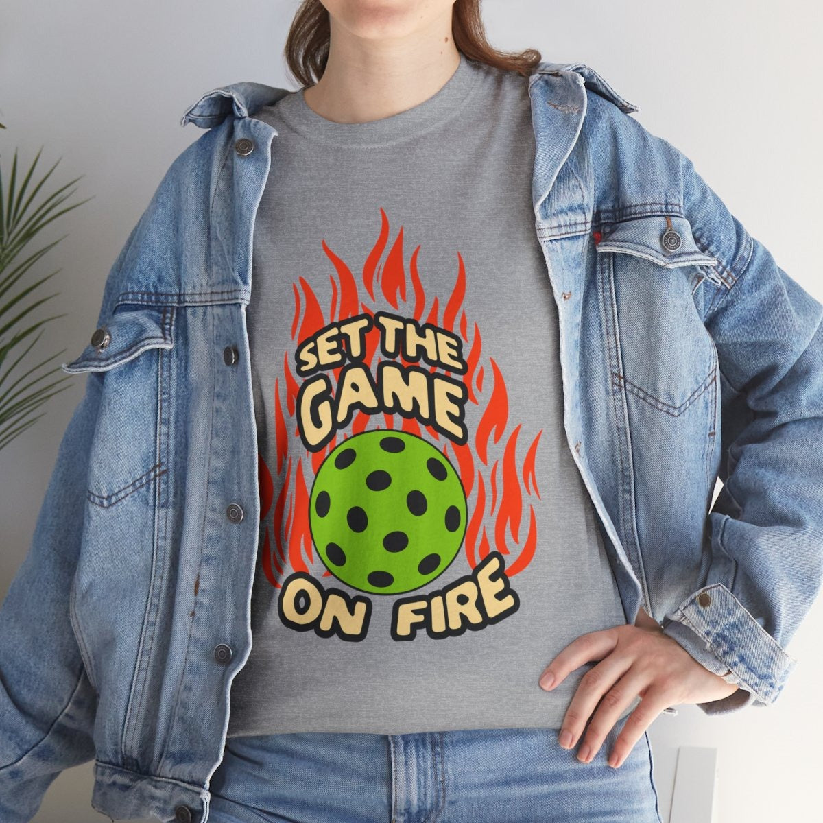 ON FIRE - Pickleball (Basic Tee)