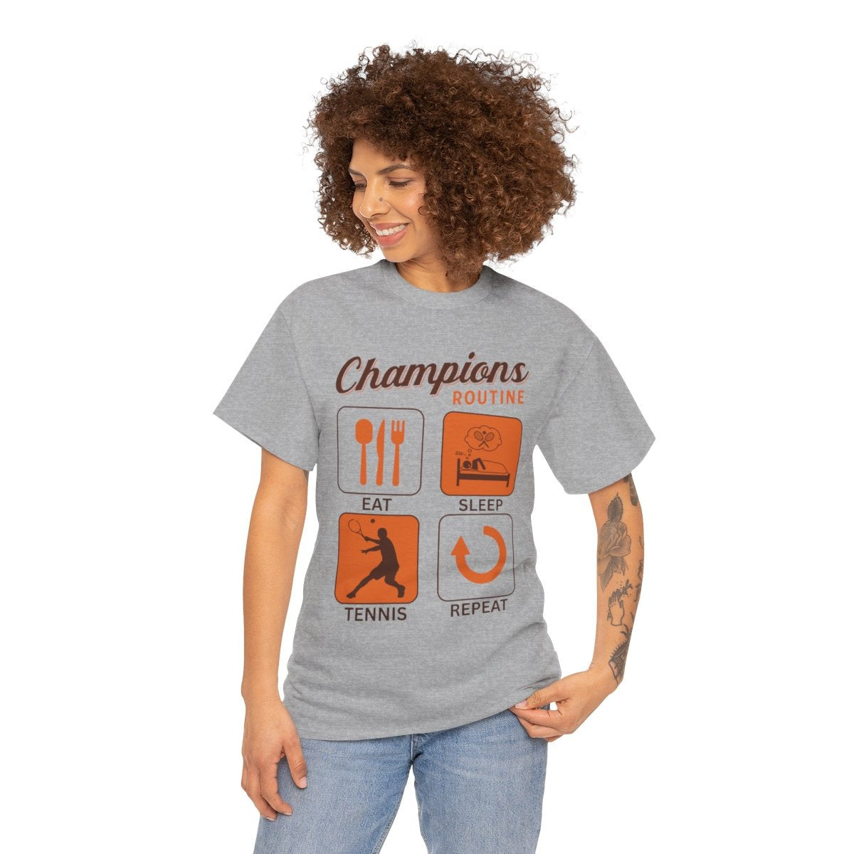 CHAMPIONS ROUTINE - Tennis Basic Tee