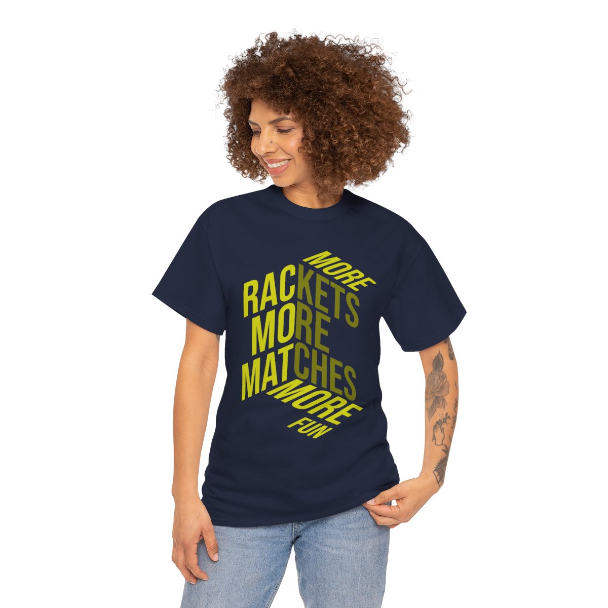 MORE RACKETS - Tennis Basic Tee
