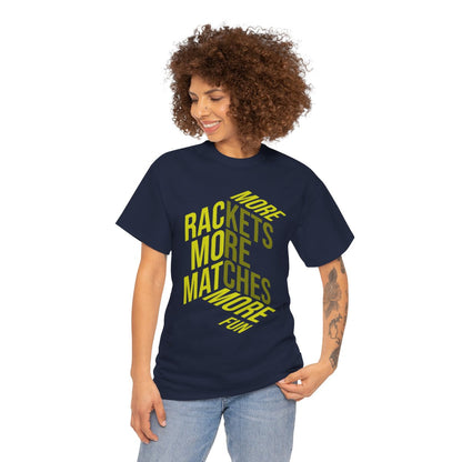 MORE RACKETS - Tennis Basic Tee