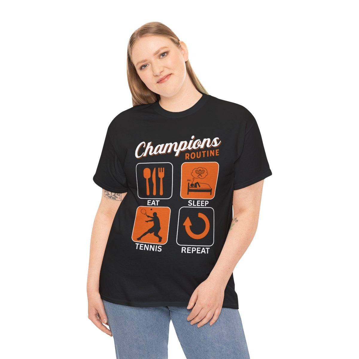 CHAMPIONS ROUTINE - Tennis Basic Tee