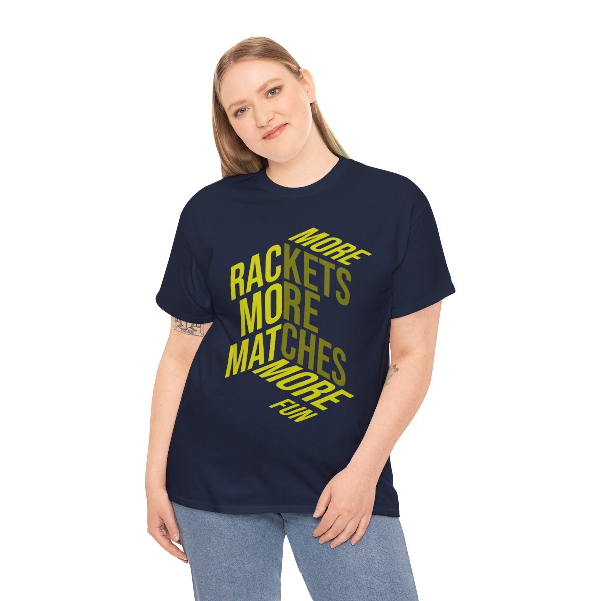 MORE RACKETS - Tennis Basic Tee