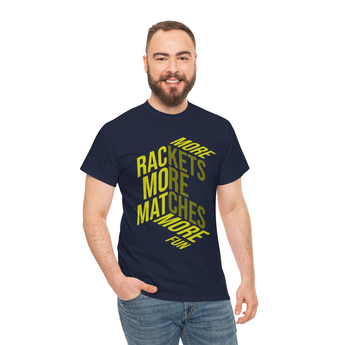 MORE RACKETS - Tennis Basic Tee