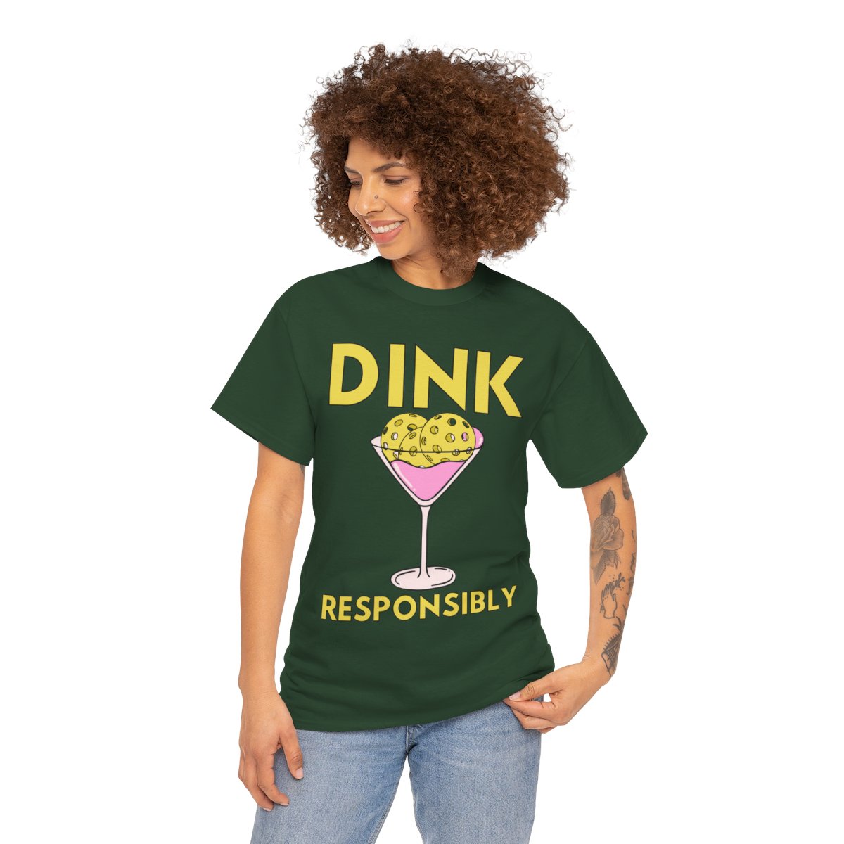 DINK RESPONSIBLY - Pickleball (Basic Tee)