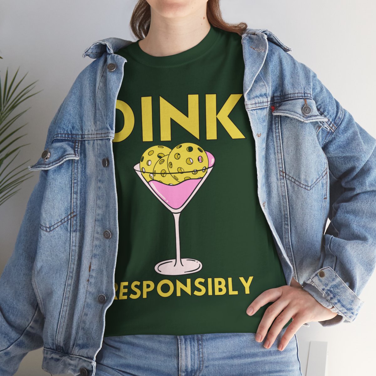 DINK RESPONSIBLY - Pickleball (Basic Tee)