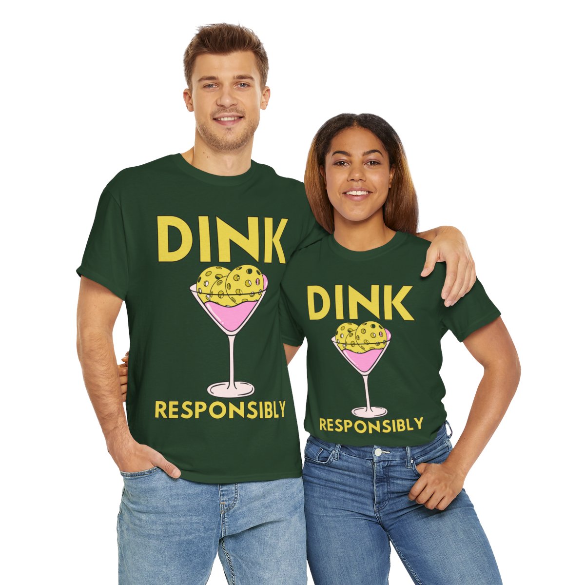 DINK RESPONSIBLY - Pickleball (Basic Tee)