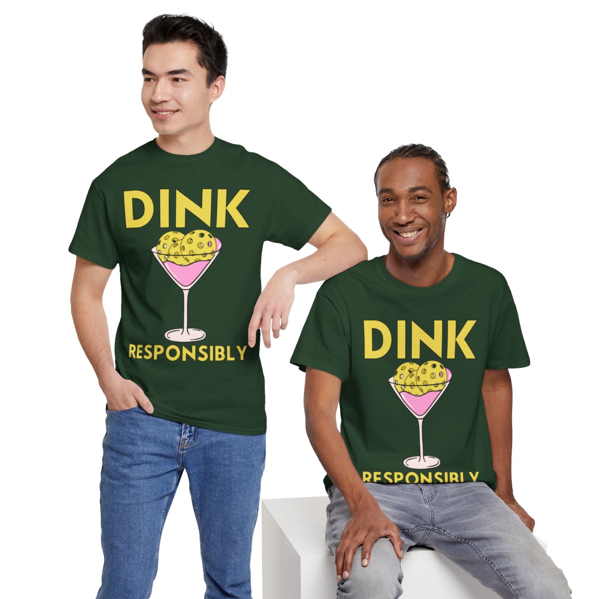 DINK RESPONSIBLY - Pickleball (Basic Tee)