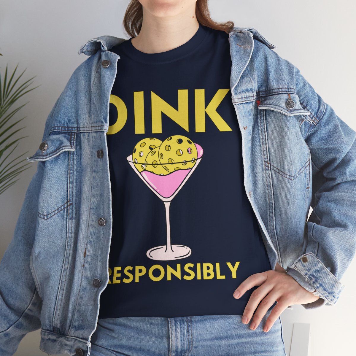 DINK RESPONSIBLY - Pickleball (Basic Tee)