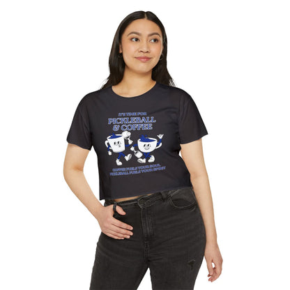 COFFEE & PICKLEBALL 3 - Pickleball (Crop Top)
