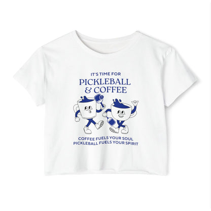 COFFEE & PICKLEBALL 3 - Pickleball (Crop Top)