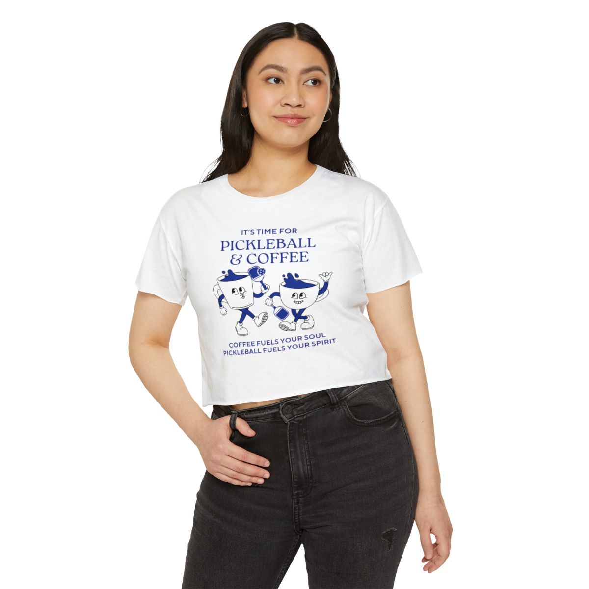 COFFEE & PICKLEBALL 3 - Pickleball (Crop Top)