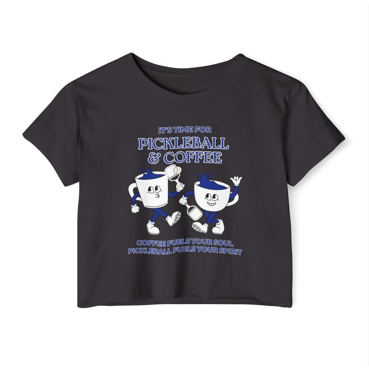 COFFEE & PICKLEBALL 3 - Pickleball (Crop Top)