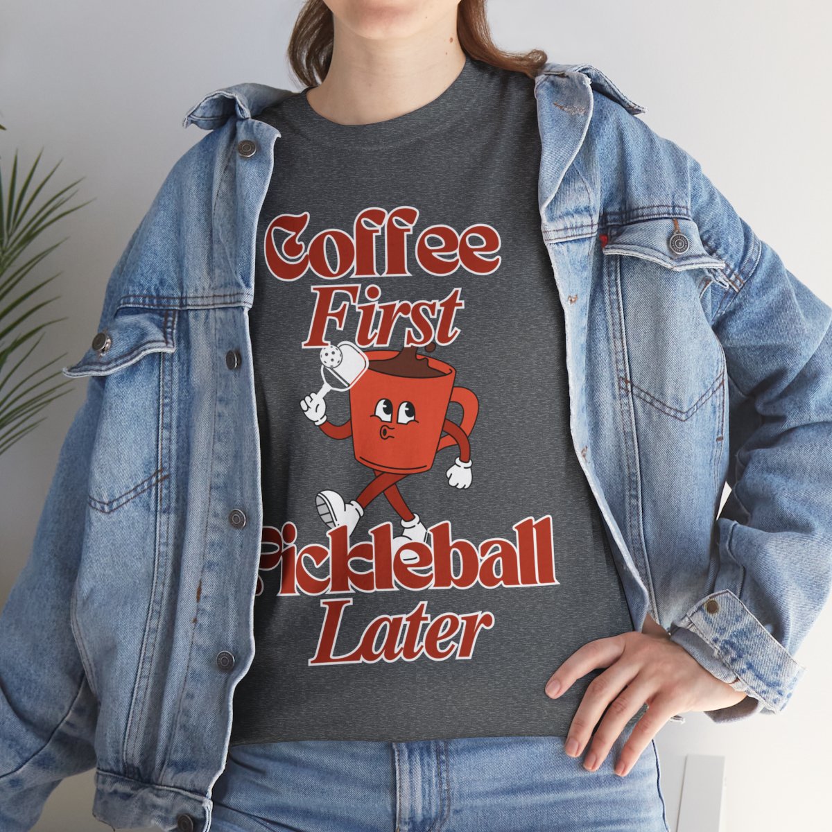 COFFEE FIRST 3 - Pickleball (Basic Tee)