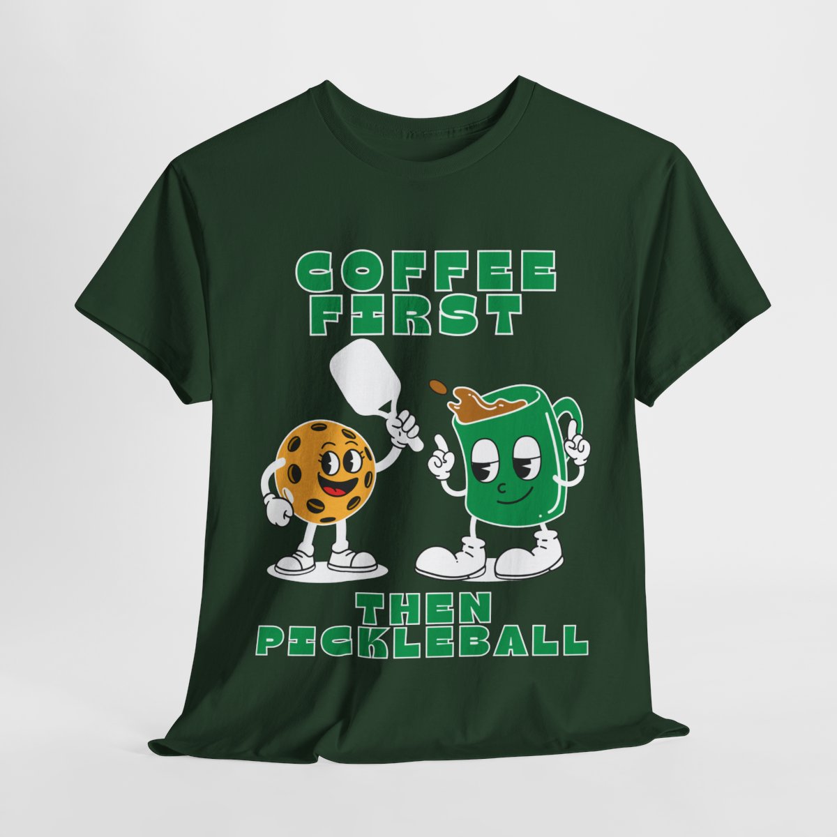 COFFEE FIRST 2 - Pickleball (Basic Tee)