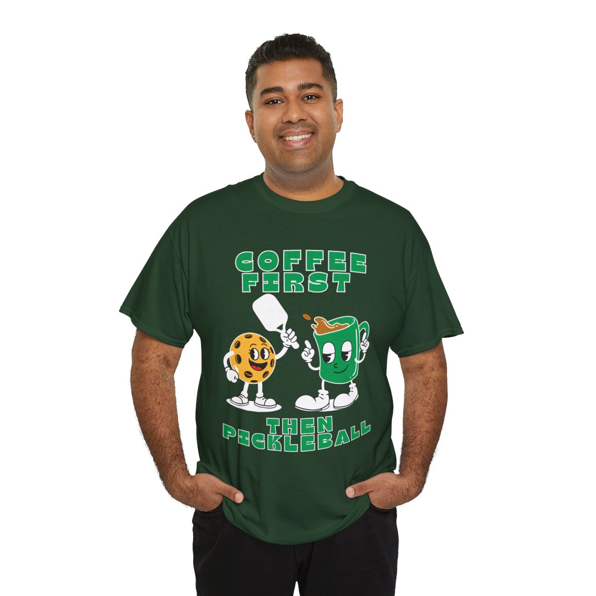 COFFEE FIRST 2 - Pickleball (Basic Tee)