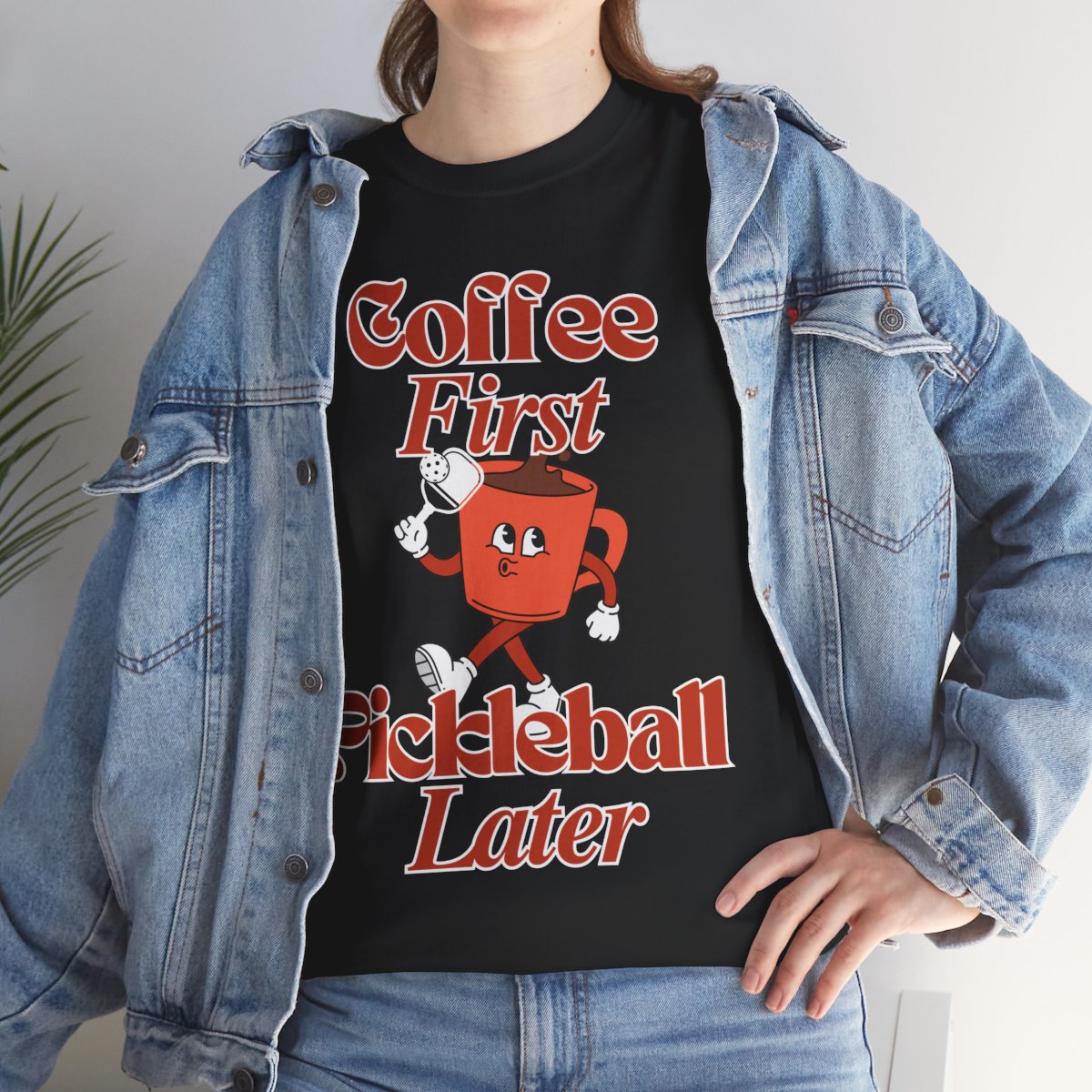 COFFEE FIRST 3 - Pickleball (Basic Tee)