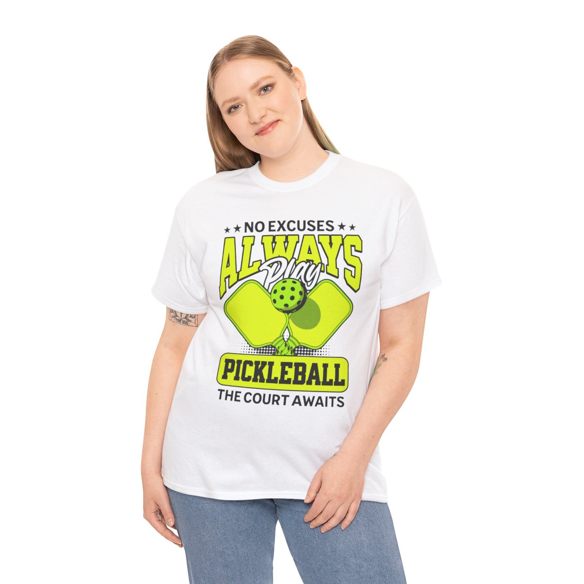 NO EXCUSES - Pickleball (Basic Tee)