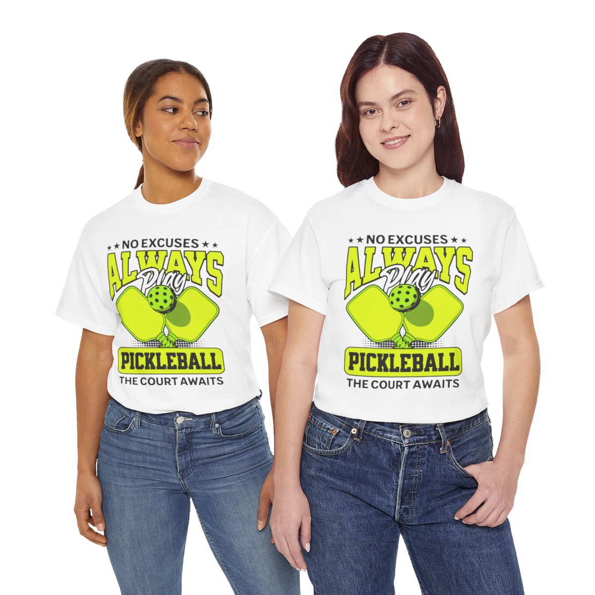 NO EXCUSES - Pickleball (Basic Tee)