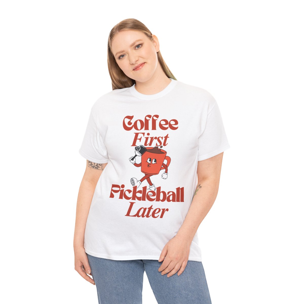 COFFEE FIRST 3 - Pickleball (Basic Tee)